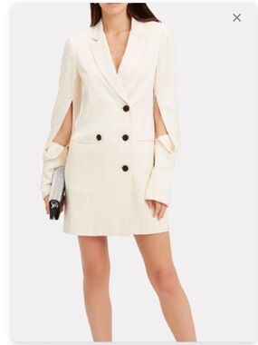 Hellessey Thatcher blazer dress with cutout sleeves